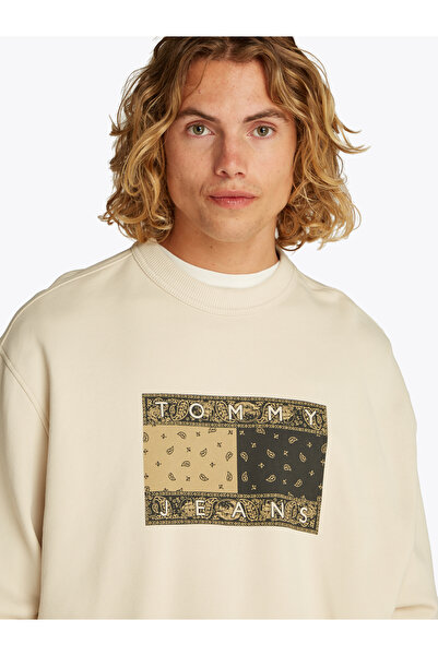 Tommy Hilfiger Tommy Hilfiger Men Newsprint Relaxed Paisley Flag Sweatshirt