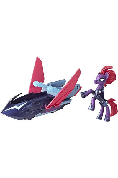 Hasbro My Little Pony Tempest Shadow figurine with Sky Skiff vehicle