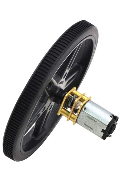 Pololu Micro metal electric motor 380:1 HPCB 6V with extended shaft