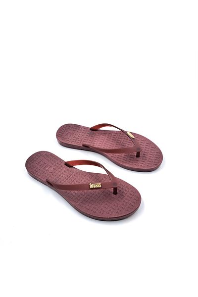 Tkees Burgundy Color Flip Flop Women's Flip Flops Beach Slippers