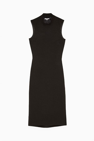 Patrizia Pepe FRINGED DRESS - PATRIZIA PEPE - BLACK, 44