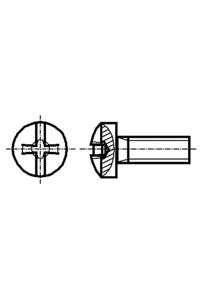 TME Screw set 2.5mm (M2.5) x 10mm (10 pieces) Phillips head