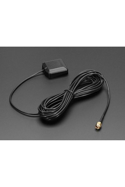 Adafruit GPS Antenna - External Active Antenna - 3-5V 28dB 5 Meter SMA