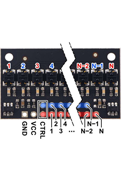 Pololu 15 digital line sensor bar QTRX-HD-15RC