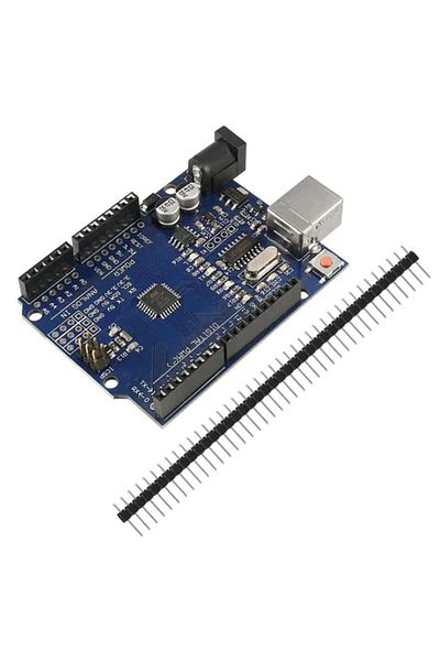 ROBOFUN Placă de dezvoltare compatibilă Arduino R3 SMD, versiune îmbunătățită a cipului CH340,