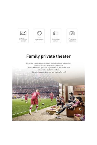 BiXXBi VR/3D Headset for Mobile Phones (iOS/Android) 4.5–6.7" with Bluetooth Headphones & Controller