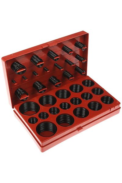 BiXXBi Set 419 Garnituri inelare hidraulice din cauciuc, ideale pentru mașini, utilaje, sisteme de presiune, negre, BiXXBi To