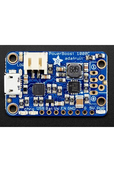 Adafruit PowerBoost 1000 Charger - Rech 5 V Lipo USB