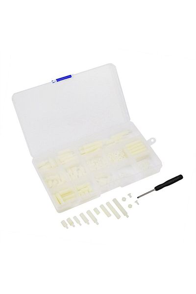 ROBOFUN White nylon screw set for Raspberry Pi