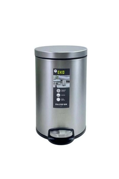 EKO Eco Modern Daas Trash Container, 12 Liter, Steel EK911513