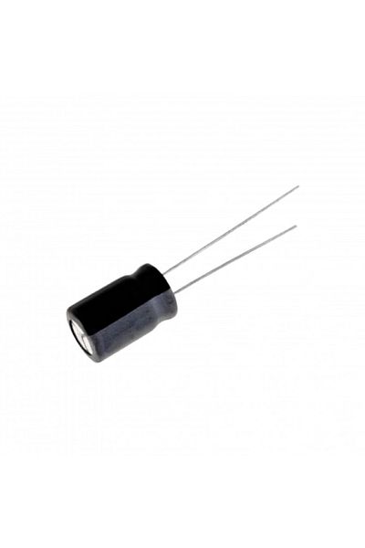 TME Aishi THT 100uF 16VDC electrolytic capacitor