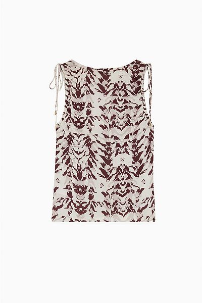 Patrizia Pepe TRICOU DIN JERSEY IMPRIMAT - PATRIZIA PEPE - BEJ, M