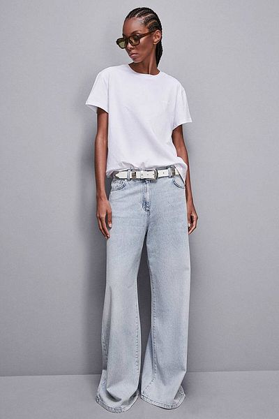 Patrizia Pepe Tricou slim fit - - M, Alb