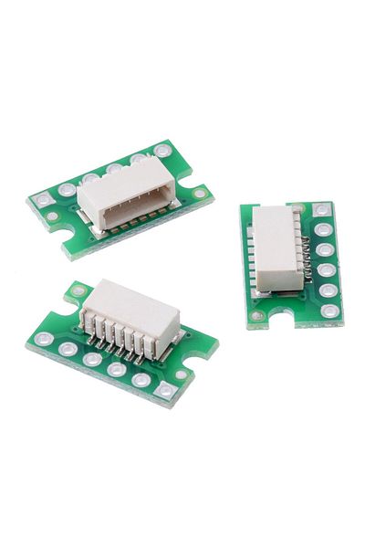 Pololu Jst Sh Connector Breakout, 6-pin Male Side Entry - 3 Pcs