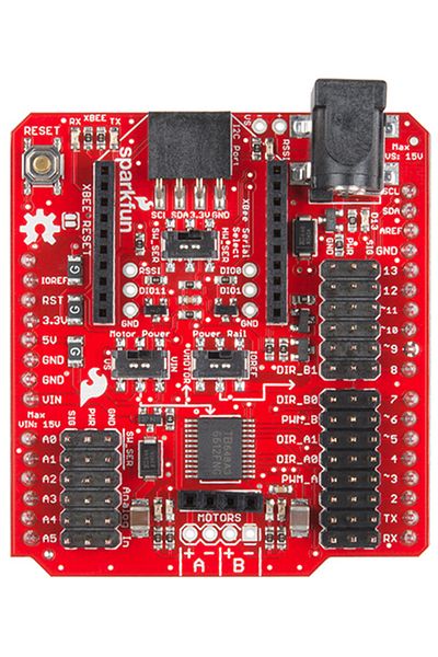 Sparkfun wireless motor driver shield