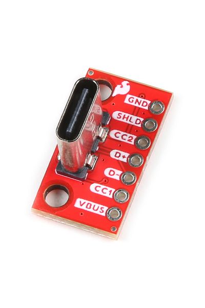 Sparkfun USB-C Breakout - Vertical