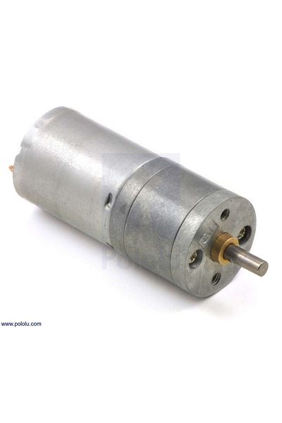 Pololu electric motor 25Dx58L mm LP 6V and gearbox 378:1