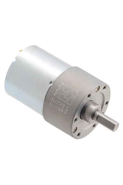 Pololu metal electric motor 24V, 19:1, 37Dx52L, helical pinion