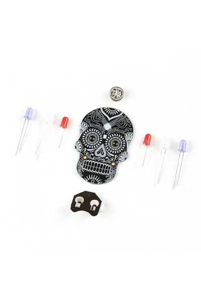 Sparkfun Day of the Geek Badge Glue Kit - black/white