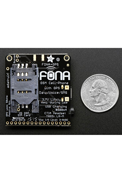 Adafruit FONA 808 - Mini Cellular GSM + GPS Breakout