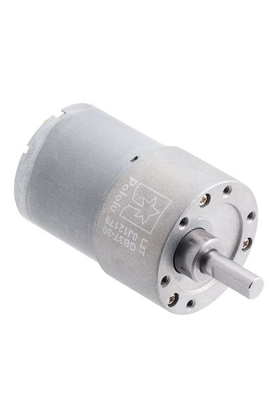 Pololu electric motor 30:1 37Dx52L 12V, helical gear