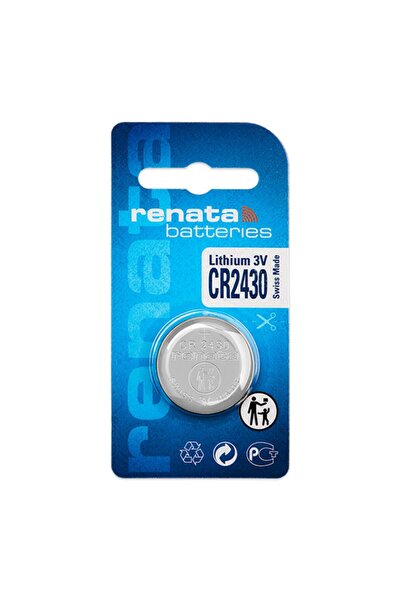 RENATA بطارية ريناتا CR2430 ليثيوم 3 فولت صناعة سويسرية - قطعة واحدة
