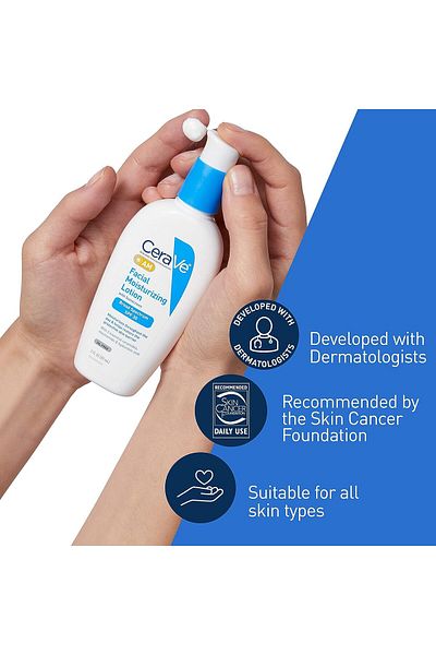 CeraVe AM Face Lotion SPF 30, Moisturizes & Protects Skin Barrier, 89ml