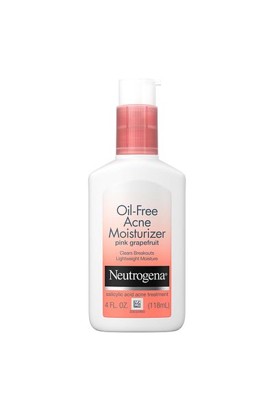 Neutrogena Loțiune facială fără ulei pentru acnee cu acid salicilic și grapefruit roz, 118 ml