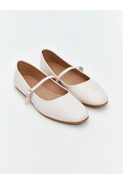 LC Waikiki Lcw Steps Leather Look Women's Ballerina Shoes