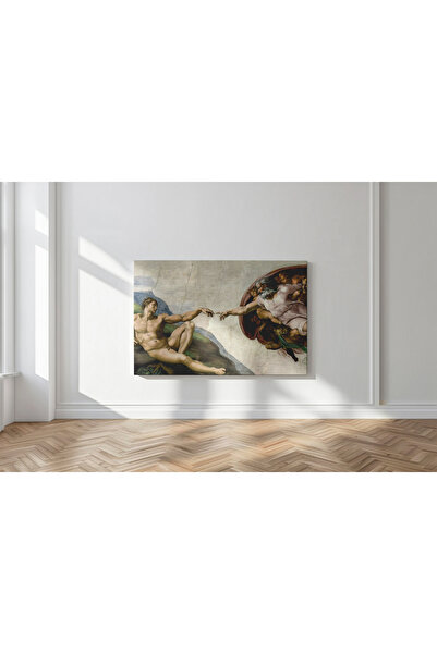 Kanvaspera Michelangelo'nun Âdem’in Yaratılışı - Kanvas Tablo | Rönesans Sana...