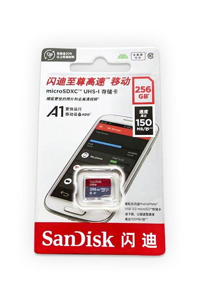 ROBOFUN Micro SD card Sandisk 256G 120MB/s C10