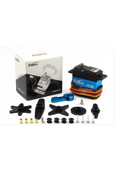 ROBOFUN Waterproof FEETECH FT5325M 7.4V 180 Degree High Speed Metal Gear Digital Servo Torque:25KG