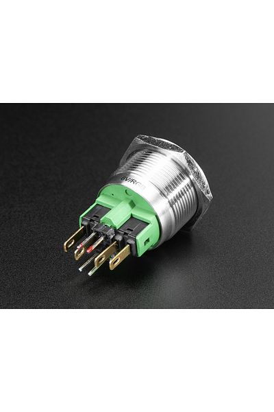 Adafruit Maintenance-free RGB button with weather protection - 22mm 6V