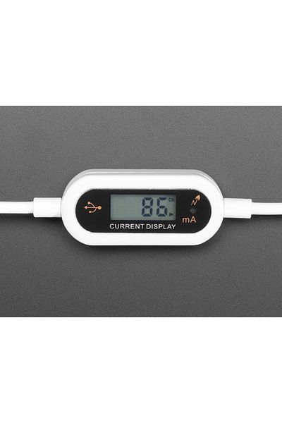 Adafruit Micro B USB cable with LCD voltage and current