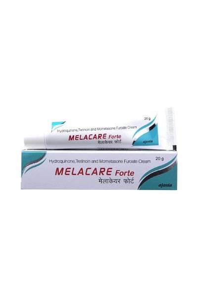 ajanta Melacare Forte Melasma Cream with Hydroquinone 4%, Mometazone & Tretinoin, 25g
