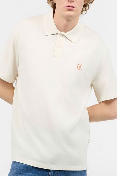 Just Cavalli Oversized Polo T-shirt - - M, Beige