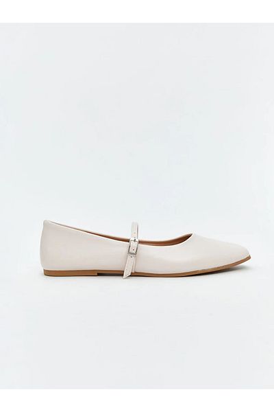 LC Waikiki Lcw Steps Leather Look Women's Ballerina Shoes