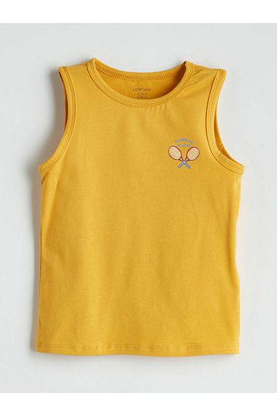 LC Waikiki Embroidered Baby Boy Undershirt and Shorts 2-Piece