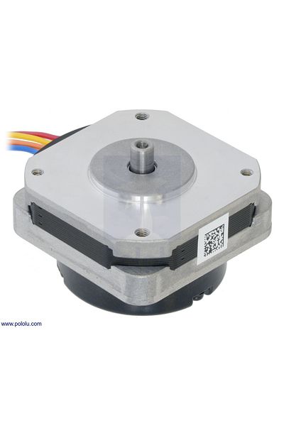 Sanyo Pancake Stepper Motor with Encoder: Bipolar, 200 Steps/Rev, 42×24.5mm, 3.5V, 1 A/Phase, 4000 CPR