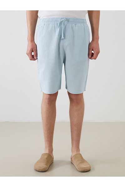 LC Waikiki Comfortable Fit Linen Look Men's Shorts