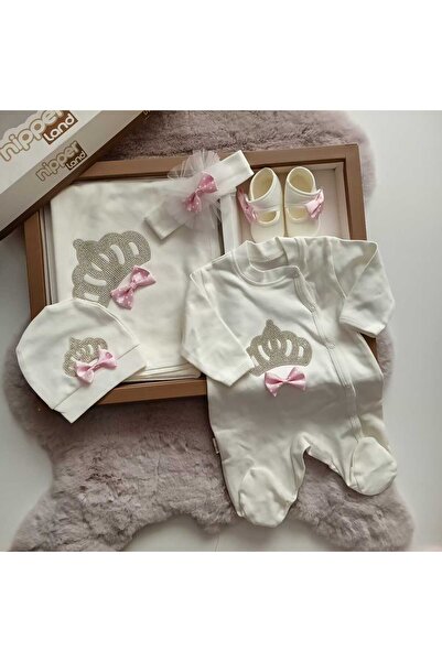 Nipperland Printed Queen Satin Bow Tie 5-Piece Hospital Set