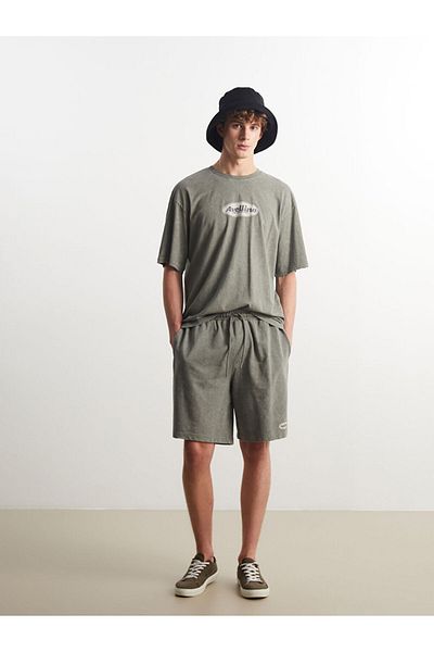 LC Waikiki Crew Neck Printed Combed Cotton Men's T-Shirt