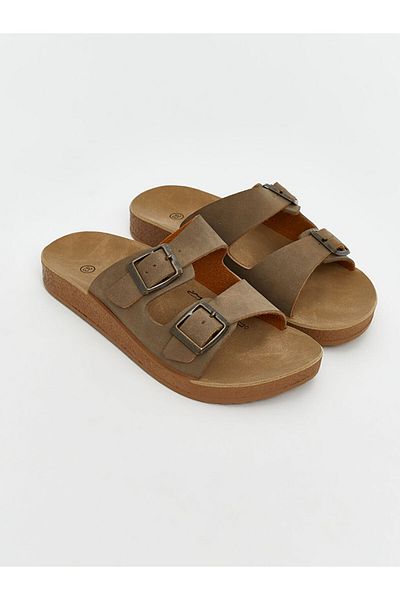 LC Waikiki Suede Look Boys' Slippers