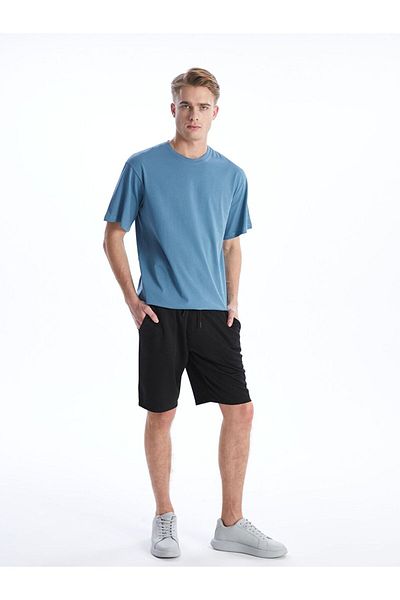 LC Waikiki Black Men's Standard Fit Shorts Bu03