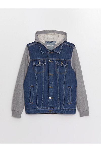 LC Waikiki Hooded Boy Jean Jacket