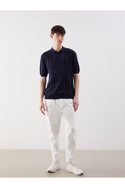 LC Waikiki Polo Neck Short Sleeve Men's Knitwear Sweater