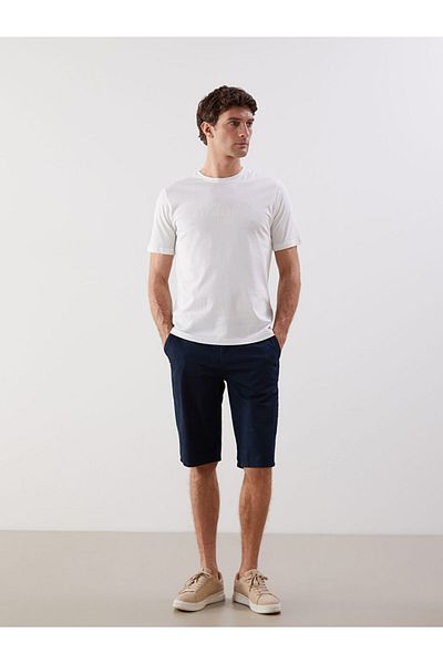LC Waikiki Gray Standard Fit Gabardine Men's Shorts