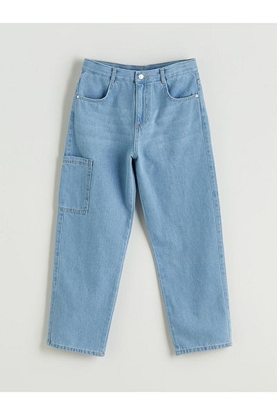 LC Waikiki Loose Fit Boy's Cargo Jean Trousers