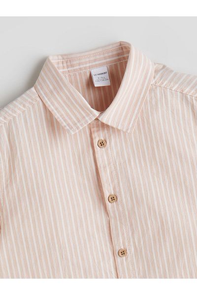 LC Waikiki Short Sleeve Striped Boy's Shirt