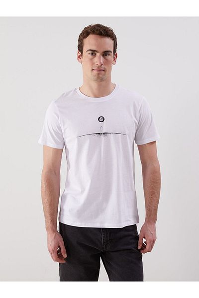 LC Waikiki Tricou pentru bărbați cu mânecă scurtă cu gât turnu de sezon nou - S5I007Z8